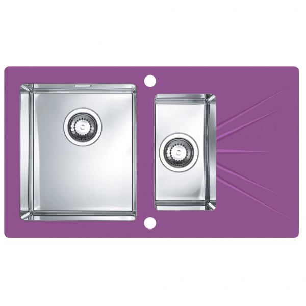 Мойка для кухни Alveus Karat 20 Фиолетовый чаша слева фото