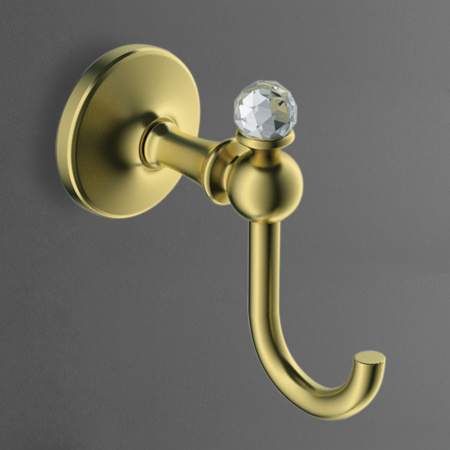 Крючок для ванной одинарный Art&Max Antic Crystal AM-E-2686BSJ-Do золото фото