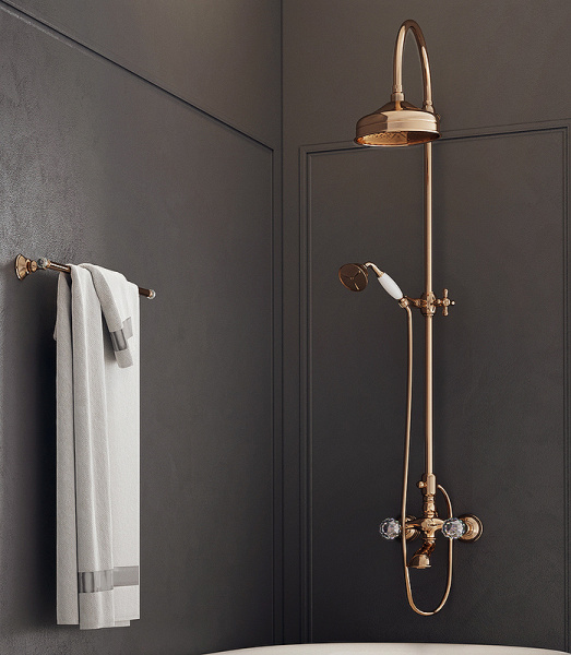 Душевая система Webert Karenina KA721208065 Бронза фото