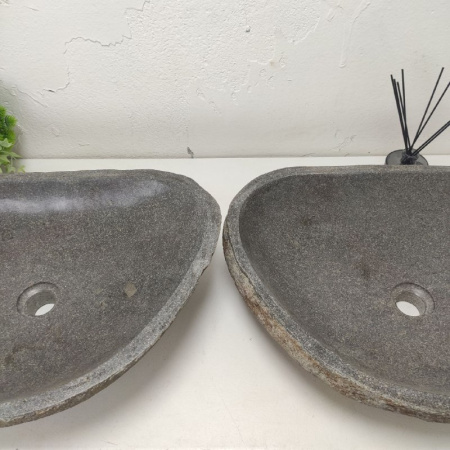 Раковина из речного камня ПАРА!!! RS01731 (55*41*15) фото