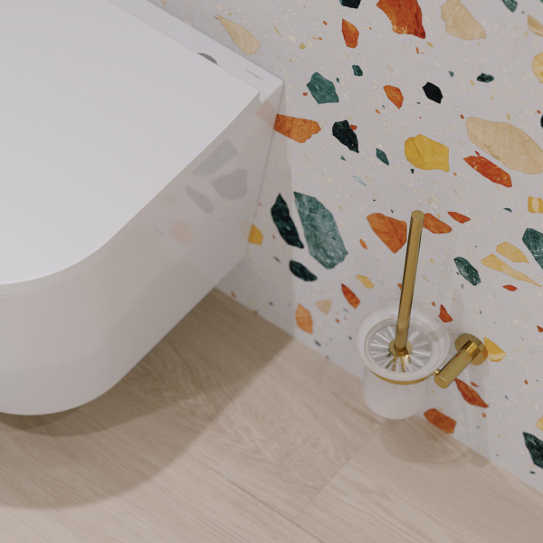 Ершик для туалета Omnires Modern Project MP60620GLB золото брашированное фото
