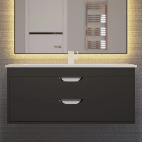 Тумба под раковину Uperwood Modul 100 2930205155 черная фото