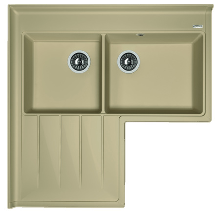 Кухонная мойка АДРИЯ Florentina 20.380.L0960 бежевый фото