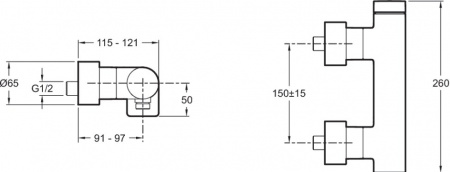 Смеситель для душа Jacob Delafon Composed E73091-CP фото
