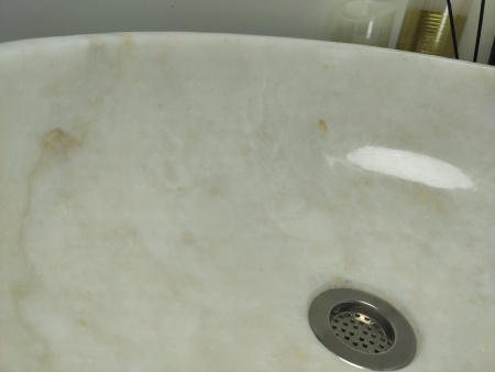 Накладная раковина из оникса Indo Bowl white Medium TinLip BO-00508 фото