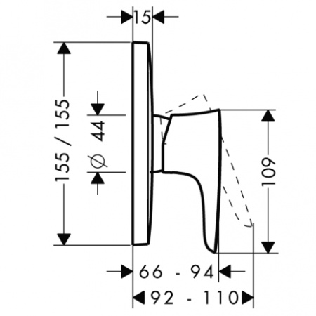 Смеситель для душа Hansgrohe PuraVida 15665000 фото