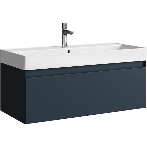 Тумба под раковину Aqwella Geometria 100 GE01101GRM серая фото