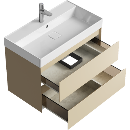 Тумба под раковину Aqwella Geometria 80 GE01082MD морская дюна фото