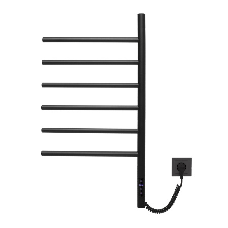Электрический полотенцесушитель Vincea VTD-1S2CBE 43х80 черный, таймер фото