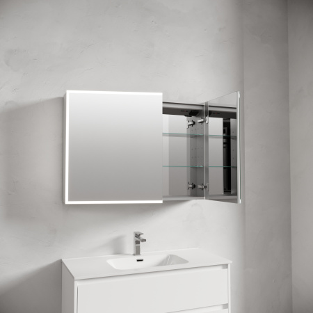 Зеркало-шкаф с подсветкой Sancos Evoke SC80100 100x70 фото