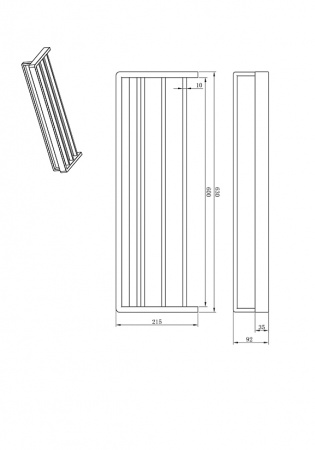 Полотенцедержатель AltroBagno Aperto 081504Cr фото
