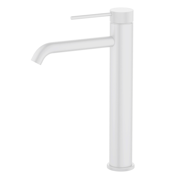 Высокий смеситель для раковины Timo Saona 2411/16F Белый матовый фото