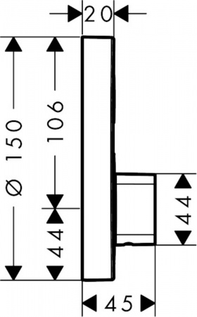Смеситель для душа Hansgrohe ShowerSelect S 15747000 фото