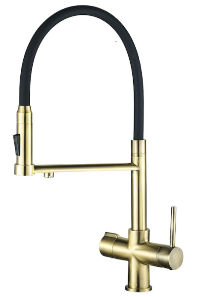Смеситель для кухни под фильтр Zorg Steel Hammer SH 2003 BRONZE фото
