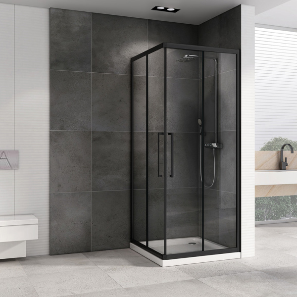 Душевой уголок ABBER Schwarzer Diamant AG02080BH 80x80 фото