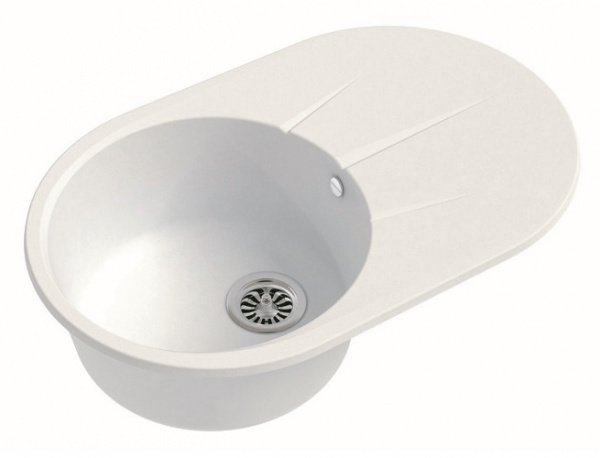 Мойка кухонная Ewigstein Rund R- 50F иней фото