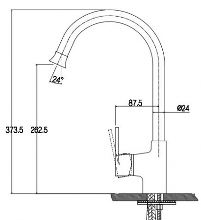 Смеситель для кухни Kaiser Guss 68044 фото