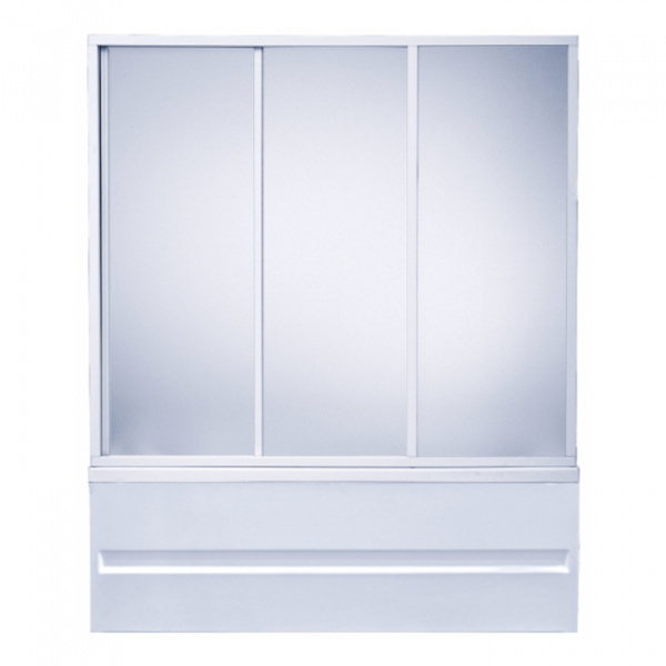 Шторка для ванны раздвижная Bas Стайл пластик (3 ств.) фото