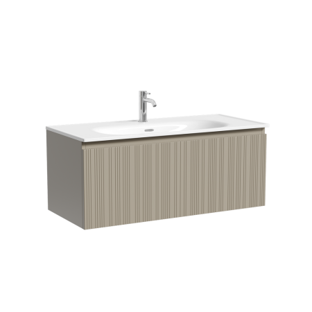 Тумба под раковину Sancos Code CD100GP серая платина фото