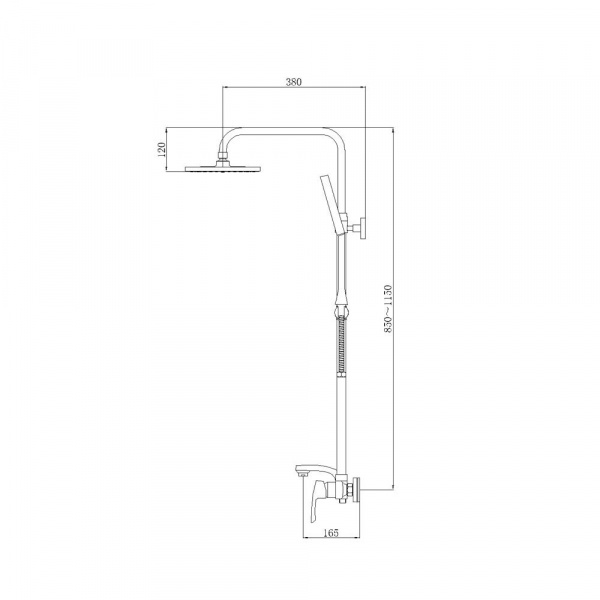 Душевая система (стойка) Raiber R0810 фото