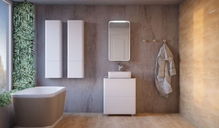 Тумба под раковину Raval Pure 65 Pur.01.65/N/W фото