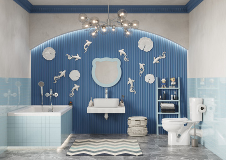 Детское зеркало Акватон Каспер 1A283502CR0E0 мишка фото