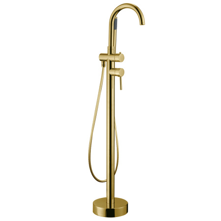 Напольный Смеситель для ванны с душем AltroBagno Metropoli 020203OrSp матовое золото фото