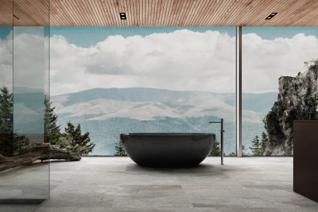 Ванна из полиэфирной смолы Abber Kristall AT9701Onyx 165x78 фото