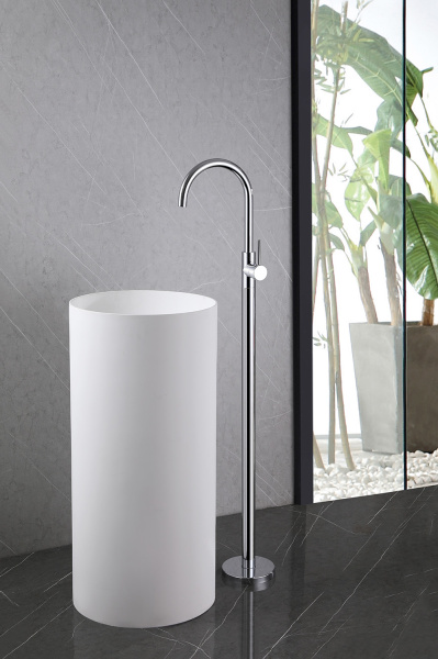 Напольный смеситель для раковины Abber Wasser Kreis AF8141 хром фото