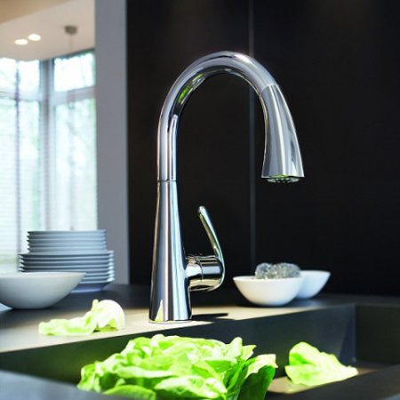 Смеситель для кухни Grohe Zedra 32294001 с выдвижным изливом фото