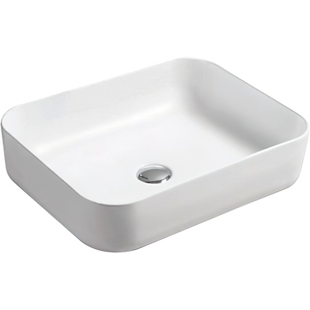 Накладная раковина SantiLine SL-1051MW 50x40 белая матовая фото