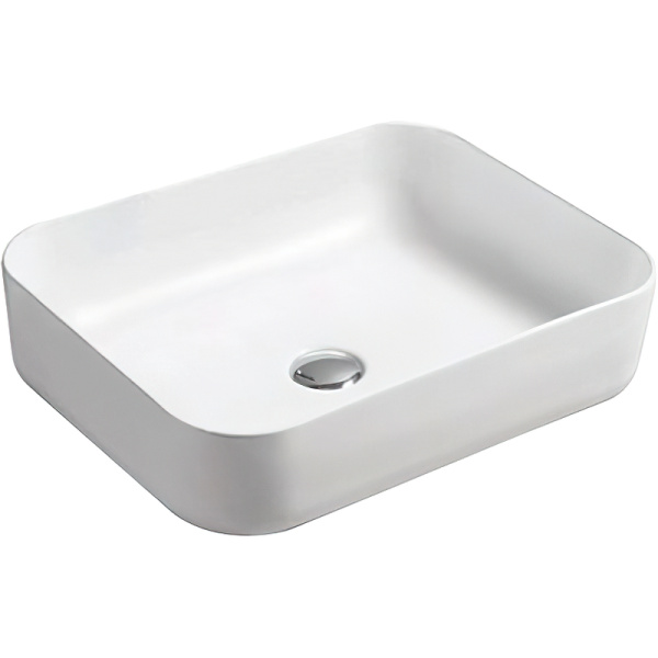Накладная раковина SantiLine SL-1051MW 50x40 белая матовая фото