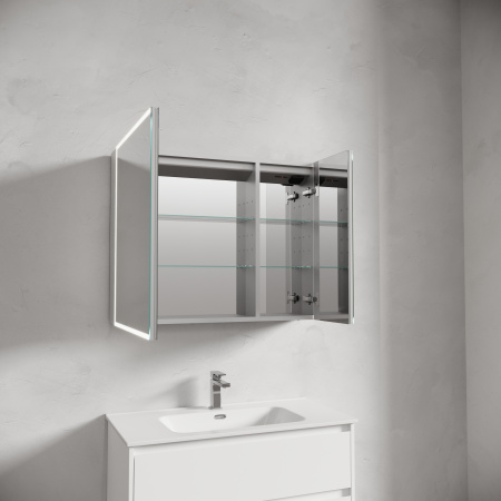 Зеркало-шкаф с подсветкой Sancos Evoke SC8090 90x70 фото