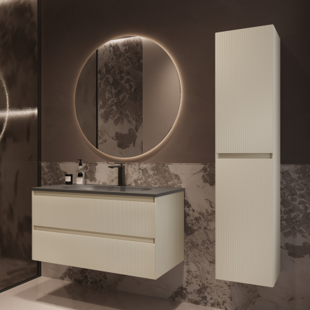 Тумба под раковину Vincea Welle 100 VMC-2WL100MBG M.Beige Soft-touch фото