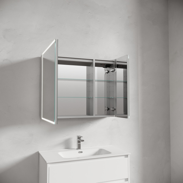 Зеркало-шкаф с подсветкой Sancos Evoke SC8090 90x70 фото