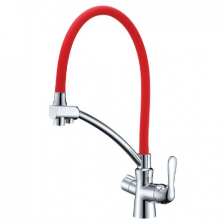 Смеситель для кухни с фильтром для воды Lemark Comfort LM3070C-Red фото