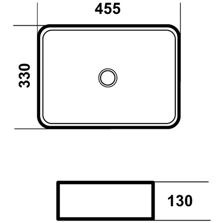 Накладная раковина Grossman Style 45 GR-3051 45x33 фото