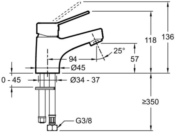 Смеситель для раковины Jacob Delafon EO E24158RU-CP фото