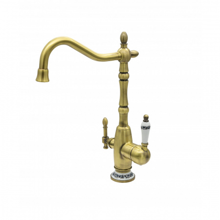 Смеситель для кухни с фильтром для воды Milacio Castellon Ceramic MC.514.BR бронза фото