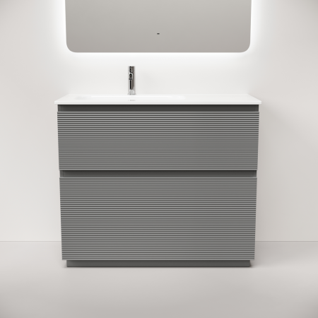 Тумба под раковину Sancos Folk Floor FL100FLES Ergraut soft фото