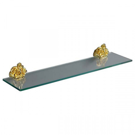 Полка стеклянная Art&Max Rose AM-B-0913-Do золото фото