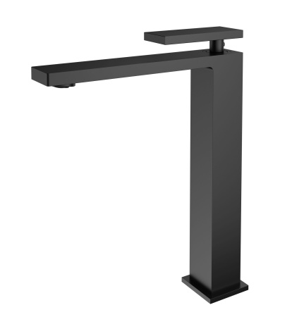 Высокий смеситель для раковины Vincea Dice VBF-2DS2MB черный матовый фото