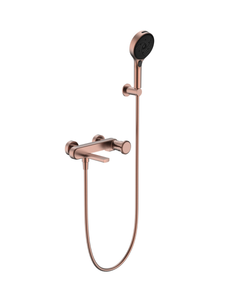 Смеситель для ванны с душем AltroBagno Рикко (Ricco) ALTROBAGNORicco0236BC матовая медь фото