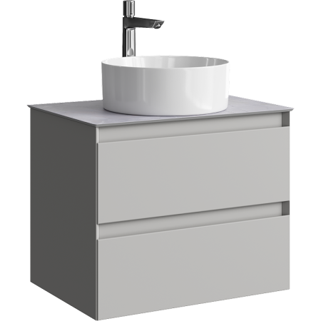 Тумба под накладную раковину Aqwella Geometria 65 GE01652ST серый туман фото
