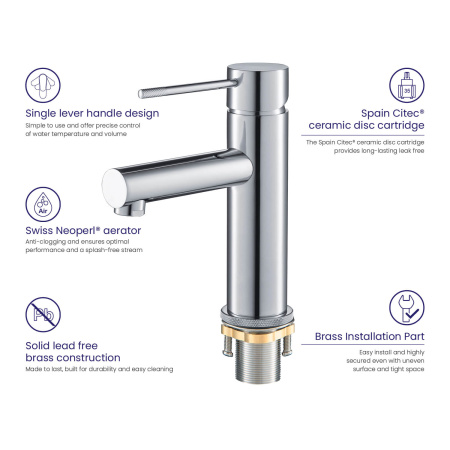 Смеситель для раковины Timo Saona 2361/00F Хром фото