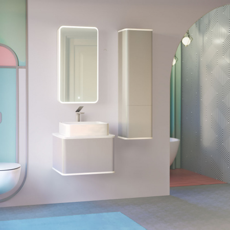 Пенал подвесной Jorno Pastel Pas.04.125/P/GR серый фото