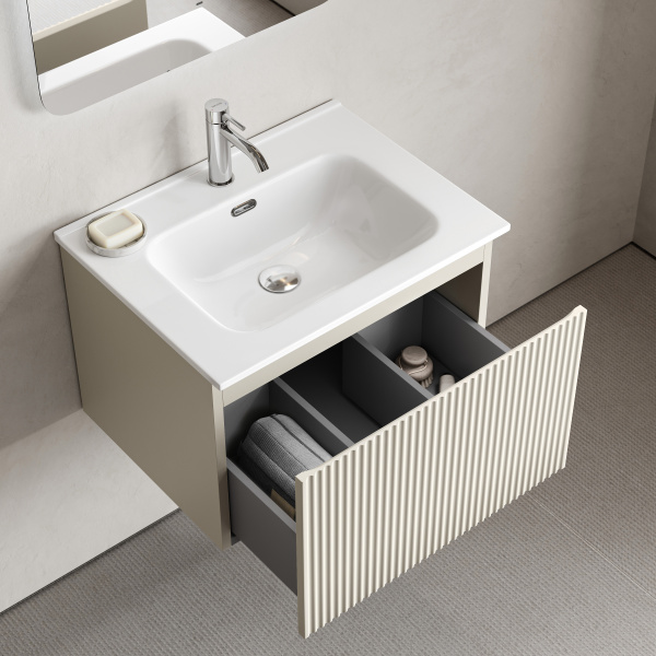 Тумба под раковину Sancos Snob R 1.0 SNR1.060CE Beige Soft фото