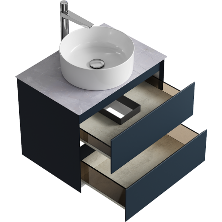 Столешница из керамогранита Aqwella STG662X476GS серый камень фото