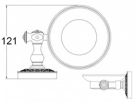 Мыльница настенная Zorg Antic AZR 06 SL фото