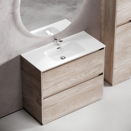 Тумба под раковину Sancos Libra Floor LB100FEG дуб галифакс натуральный фото